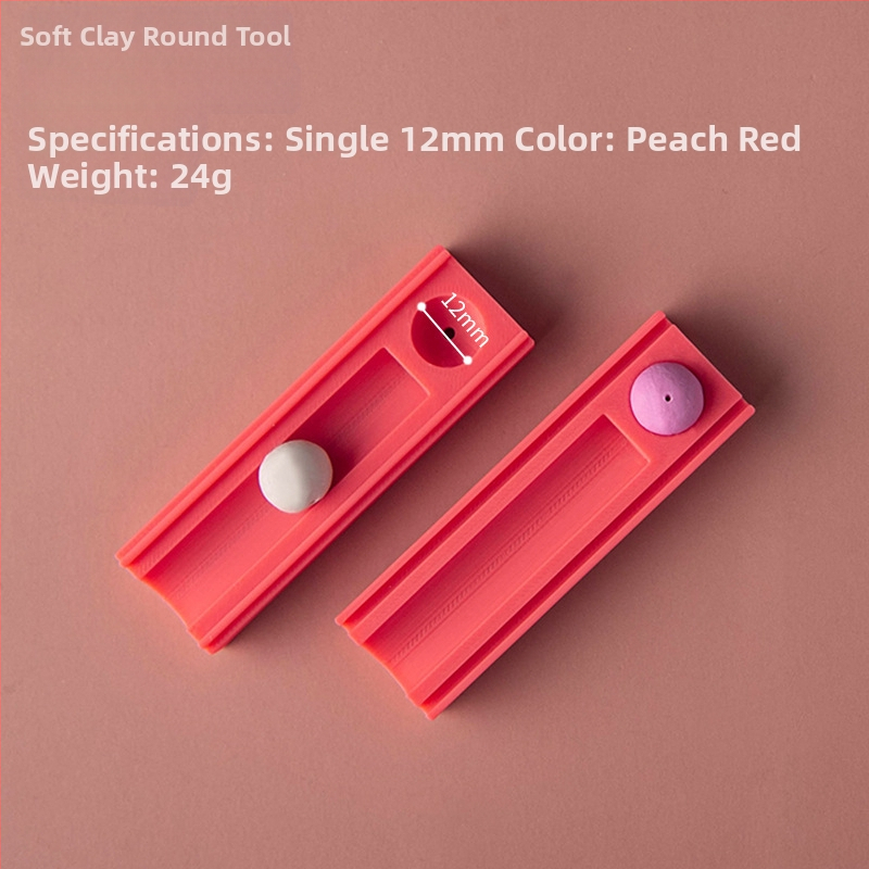 Minkštos molio kamuoliuko formavimo įrankis – pagalbinis įrankis molio formavimui su skylėmis auskarams ir karoliukams (Prekės ženklas: Easy pottery; Kategorija: Kepimo įrankiai; Stilius: Geometrija)