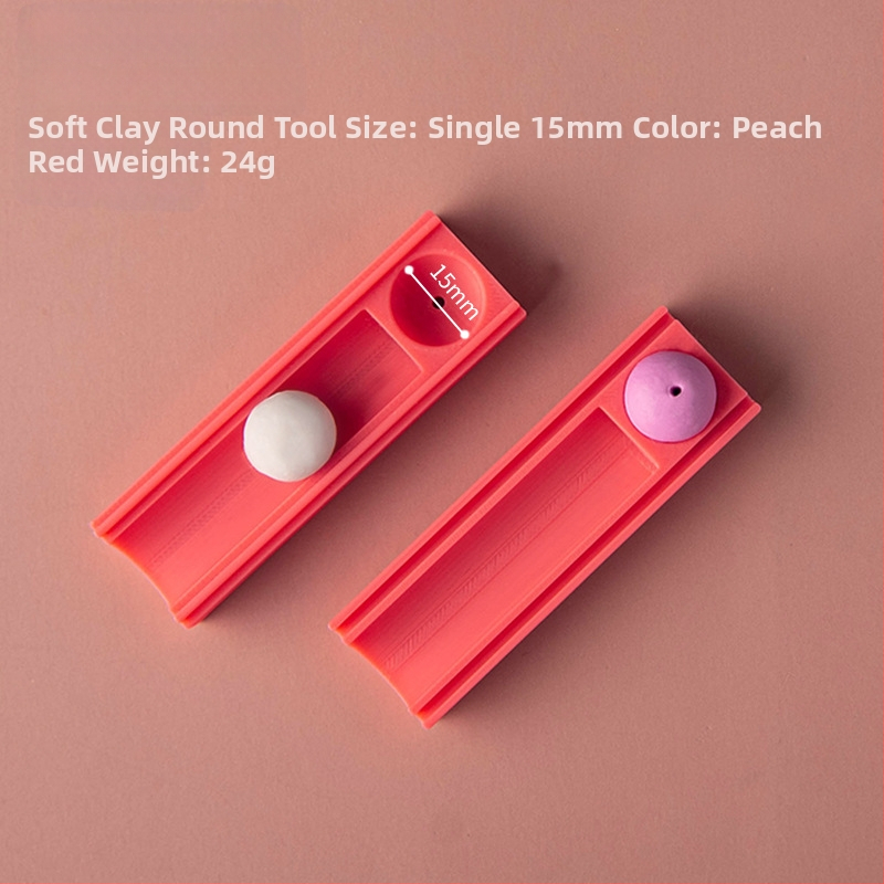 Minkštos molio kamuoliuko formavimo įrankis – pagalbinis įrankis molio formavimui su skylėmis auskarams ir karoliukams (Prekės ženklas: Easy pottery; Kategorija: Kepimo įrankiai; Stilius: Geometrija)