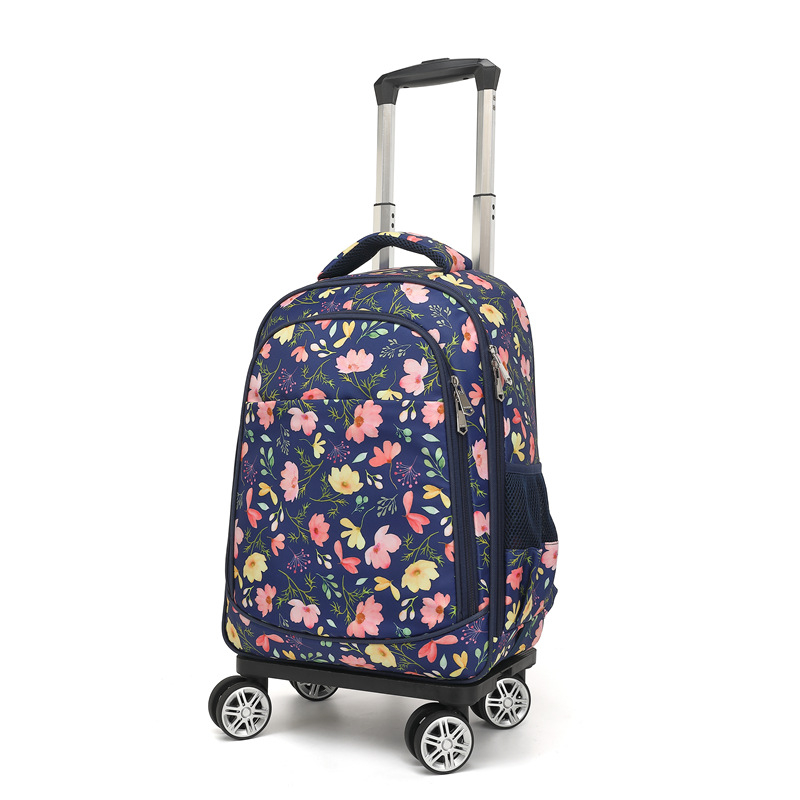 Unisex mokyklinė kuprinė su ratukais — atspari vandeniui, sumažina apkrovą, Oxford audinys, skirta pradinei mokyklai