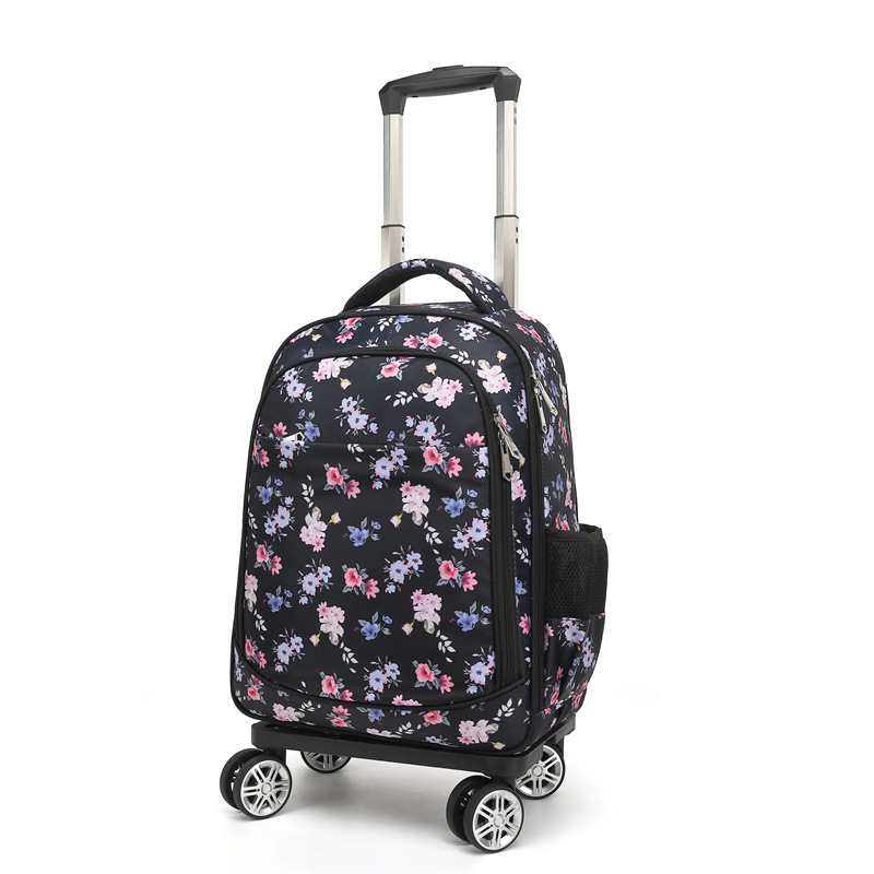 Unisex mokyklinė kuprinė su ratukais — atspari vandeniui, sumažina apkrovą, Oxford audinys, skirta pradinei mokyklai