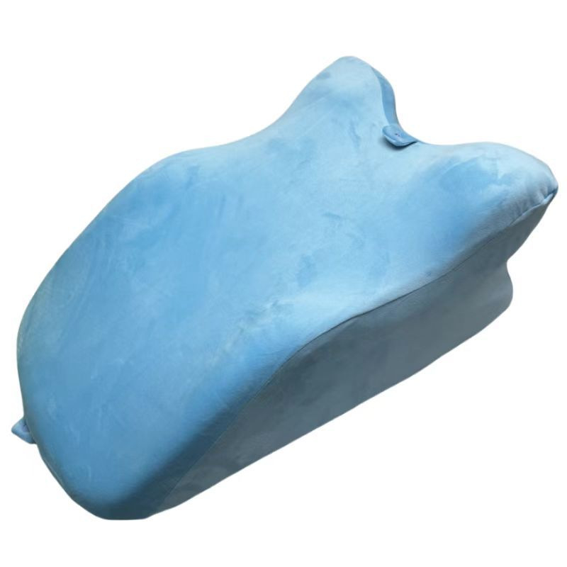 Porinė lovos pagalvė su atminties putų centru, medvilnės užvalkalas, modernus minimalistinis stilius