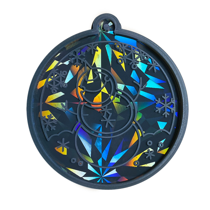 Форма за печене за коледни украси – холографична силиконова форма, нестандартна форма, DIY (2023)