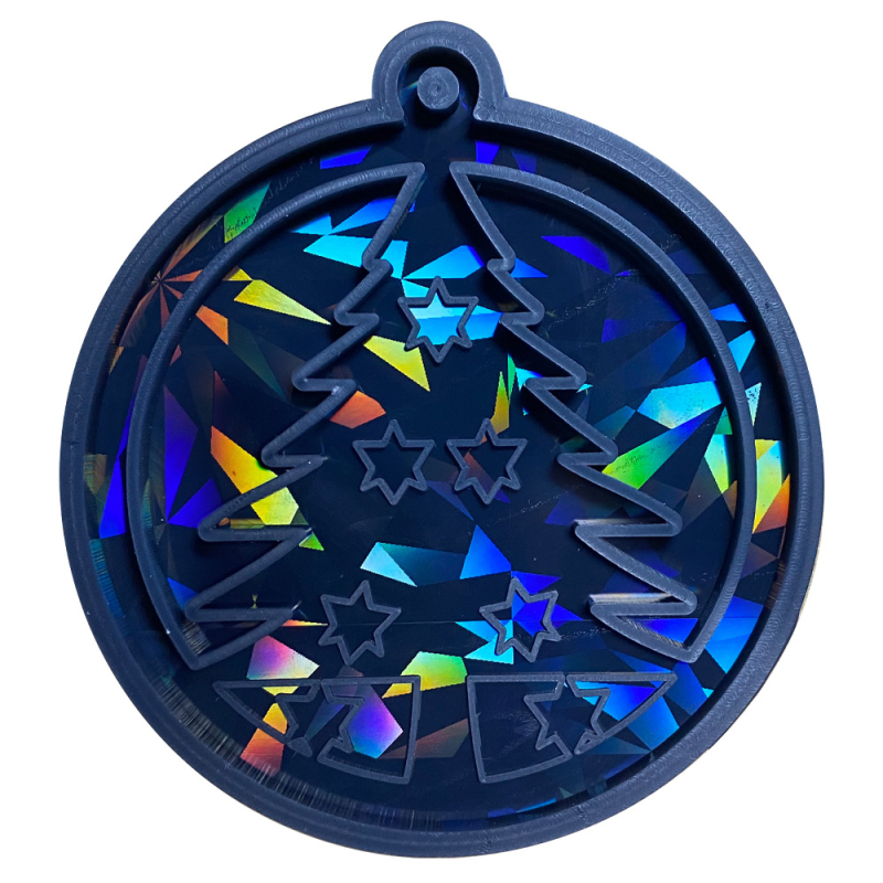 Форма за печене за коледни украси – холографична силиконова форма, нестандартна форма, DIY (2023)