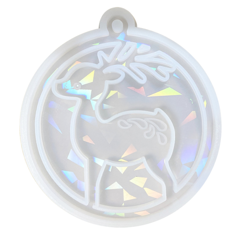 Форма за печене за коледни украси – холографична силиконова форма, нестандартна форма, DIY (2023)