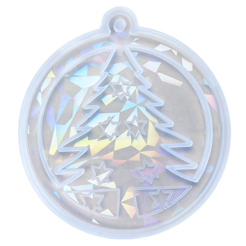 Форма за печене за коледни украси – холографична силиконова форма, нестандартна форма, DIY (2023)