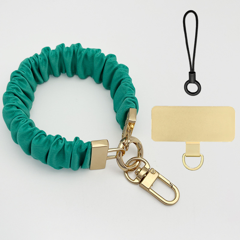 Κορδόνι για κινητό με μεταλλικά εξαρτήματα, πολυεστερικό νήμα, γεωμετρικό μενταγιόν, προστασία κατά κλοπής