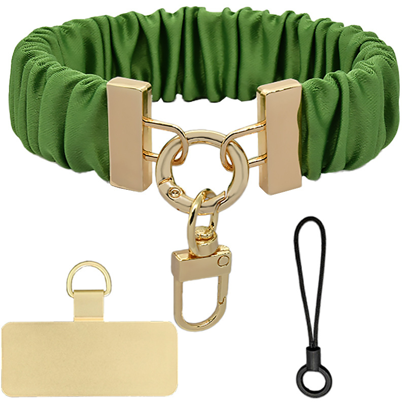 Κορδόνι για κινητό με μεταλλικά εξαρτήματα, πολυεστερικό νήμα, γεωμετρικό μενταγιόν, προστασία κατά κλοπής