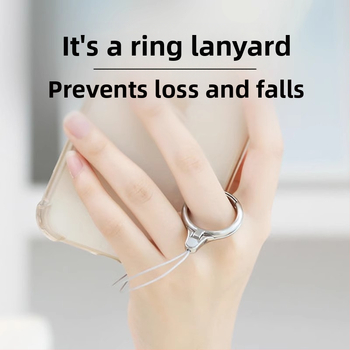 Телефонен шнур с пръстен за държане — алуминиева сплав, марка Magic Tyrant, стил IP, без персонализация