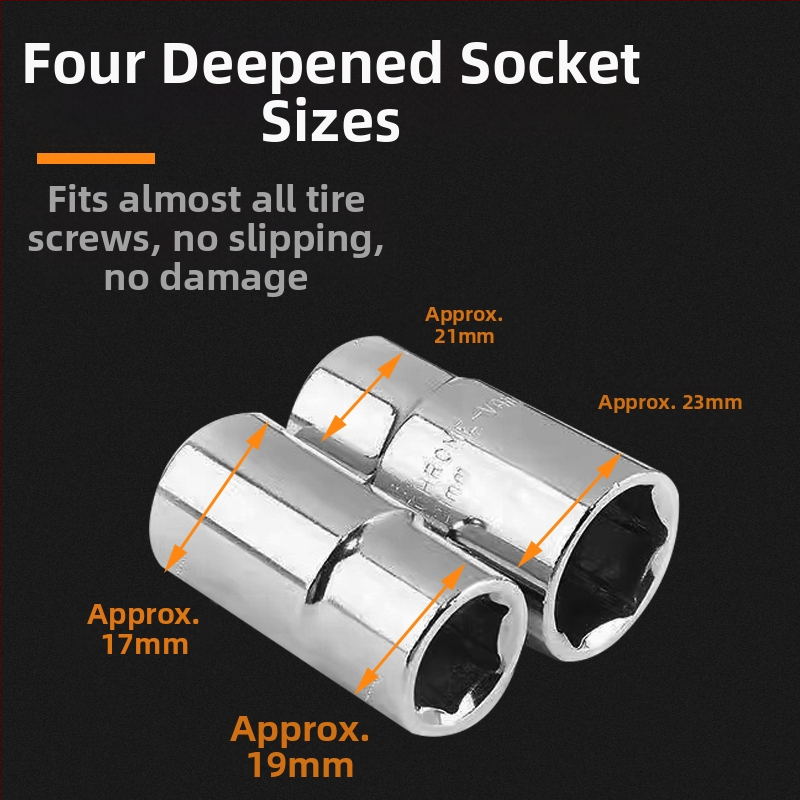 Тежък L-тип гнезден гаечен ключ за гуми, комплект инструменти от хром ванадий сплав, повърхностна обработка: Други