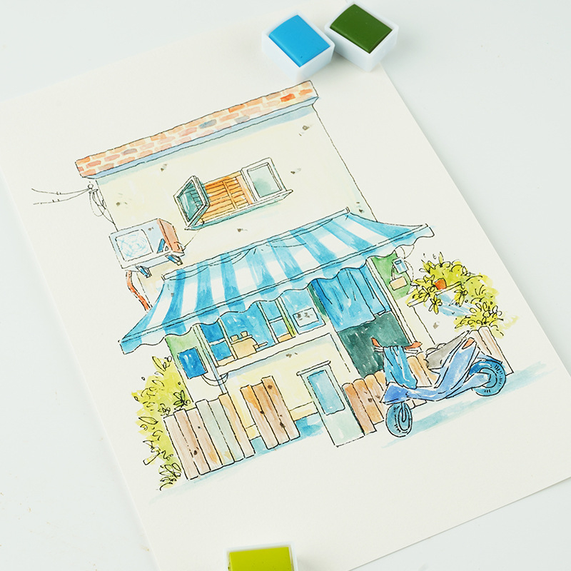 Akvareļu krāsu komplekts metāla kastē akvareļu gleznošanai; materiāls: akvareļu krāsas; import: Nē; IP atļauja: Nav