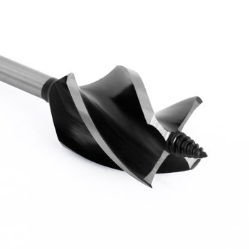 Μακρύ ξυλουργικό τρυπάνι με τέσσερις αυλακώσεις και τέσσερα κοφτερά, εξάγωνος άξονας, για διάνοιξη οπών κλειδαριάς πόρτας και συρταριών