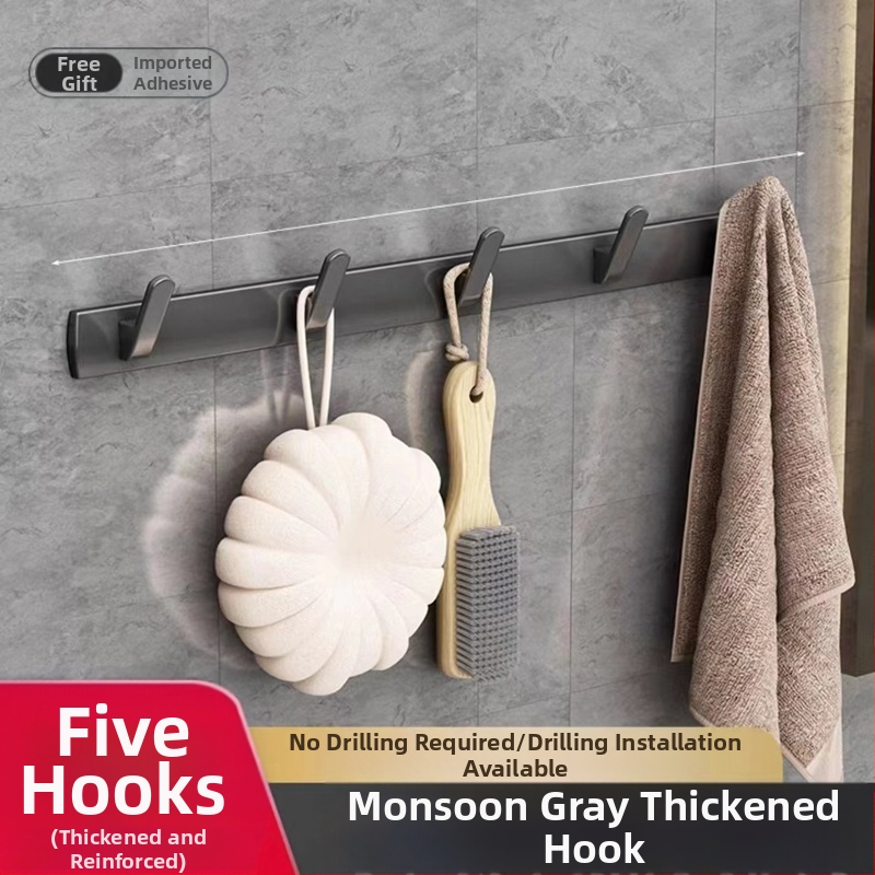 Space aliuminio rankšluosčių laikiklis, sieninis be skylu, 2 sluoksniai, apkrova >15 kg, 2023 m. naujai patobulintas dvigubo sulankstymo modelis, paviršiaus purškimo danga