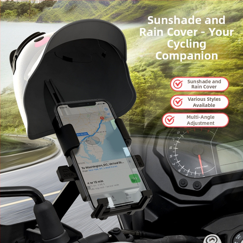 Držiak na telefón pre motocykel a elektrický bicykel – univerzálny, plastový, s možnosťou prispôsobenia