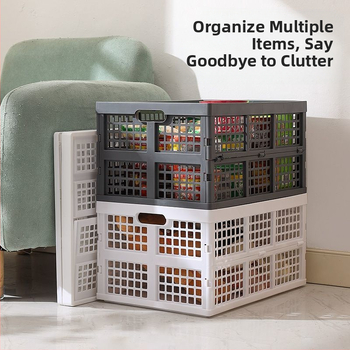 Kokkupandav perforuotas plastikinis krepšys iš PP, maisto kokybės, skirtas užkandžiams ir daržovėms