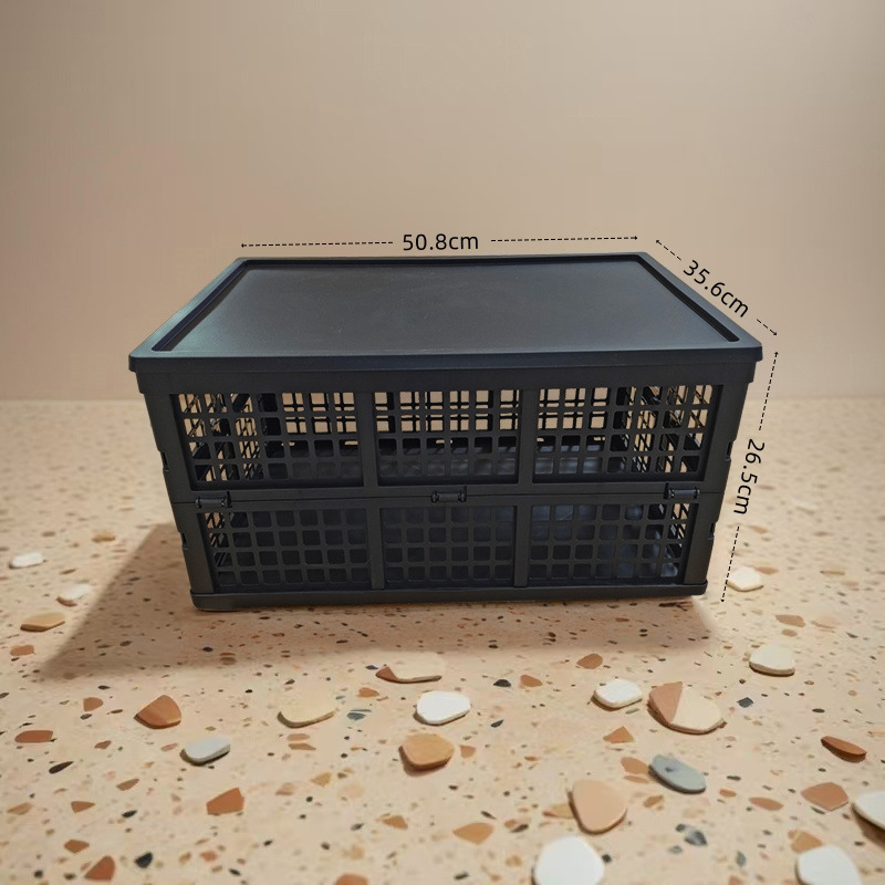 Kokkupandav perforuotas plastikinis krepšys iš PP, maisto kokybės, skirtas užkandžiams ir daržovėms