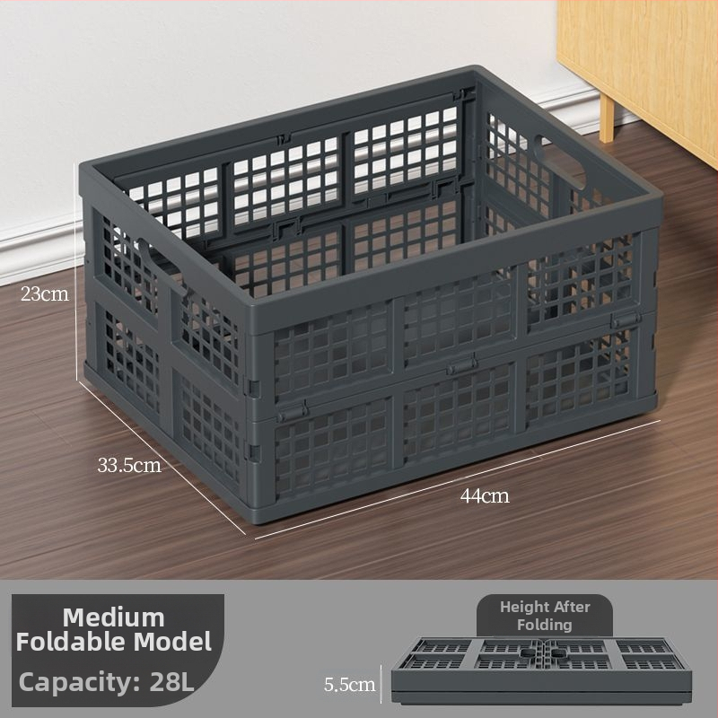 Kokkupandav perforuotas plastikinis krepšys iš PP, maisto kokybės, skirtas užkandžiams ir daržovėms