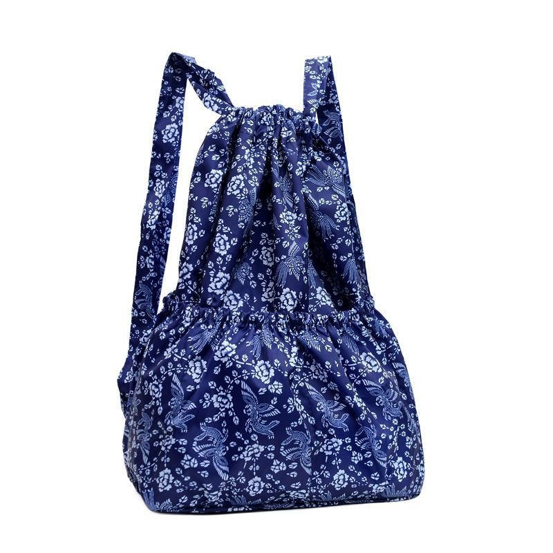 Uniszex kötőzsinóros hátizsák – nylon, vízálló, belső zsebek a telefonhoz és azonosítóhoz, külső nyitott zseb, 2025 tavasza