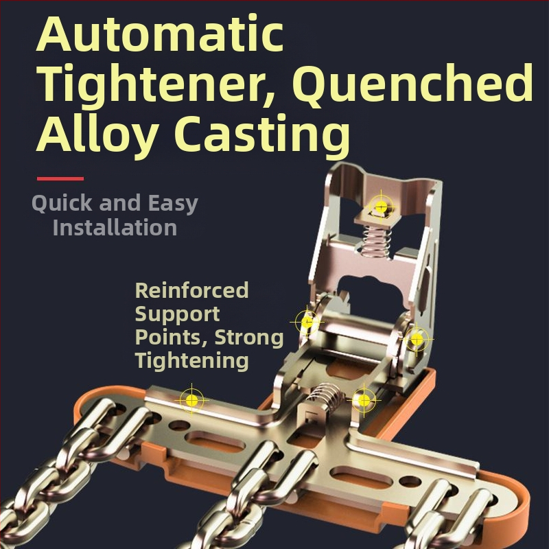 Snow King сплавни вериги за сняг за автомобили, стил Tian Grid, универсални за гуми 165-285