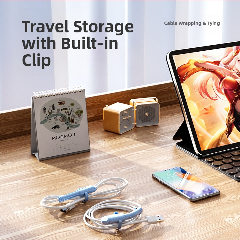 Ochranný kryt dátového kábla, model S-1, trojvstupový systém: kryt proti prachu, ochrana a skladovacia šnúra; materiál: plast