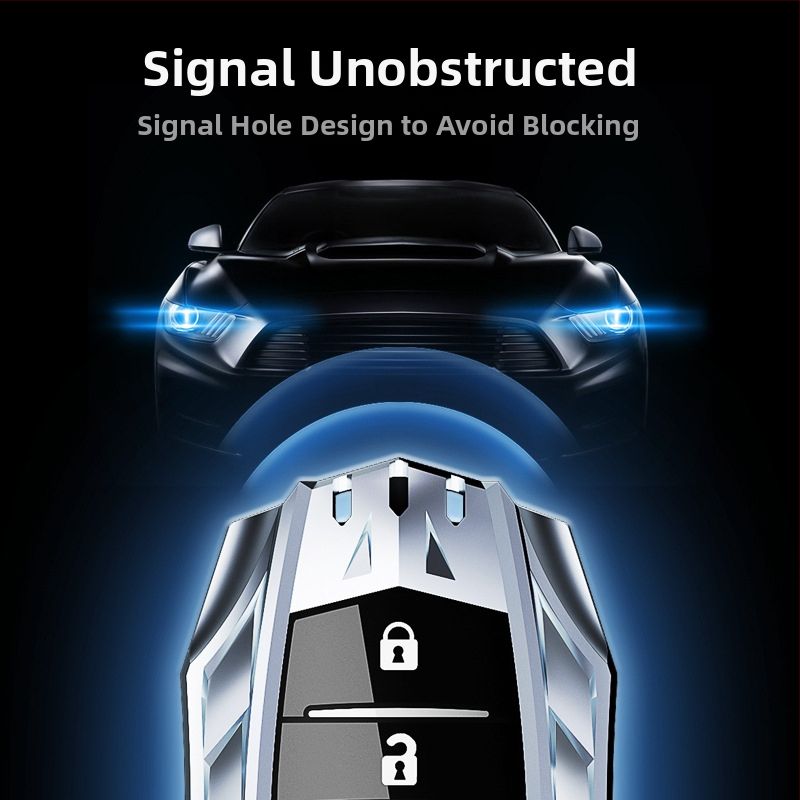 Бронезащитен кейс за ключове за Toyota – цинков сплав, модерен стил, модели YA0038/YA0039
