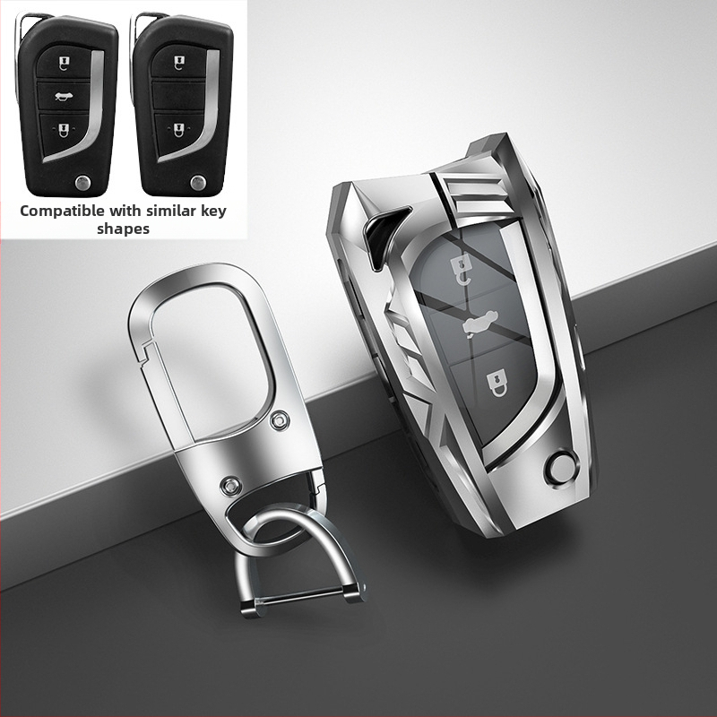 Páncélozott kulcstartó Toyotahoz – cinkötvözet, modern stílus, modellek YA0038/YA0039