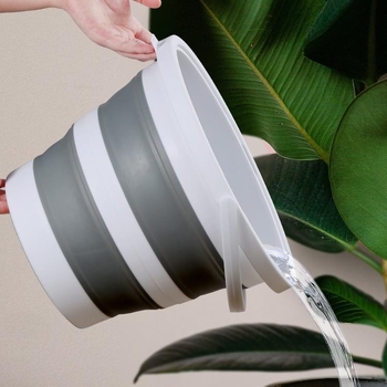 Sulankstomos nešiojamos plastikinės kibiras lauko naudojimui – sustiprinta konstrukcija, atsparus aukštoms temperatūroms, tinka automobilių plovimui, žvejybai ir namų vandeniui