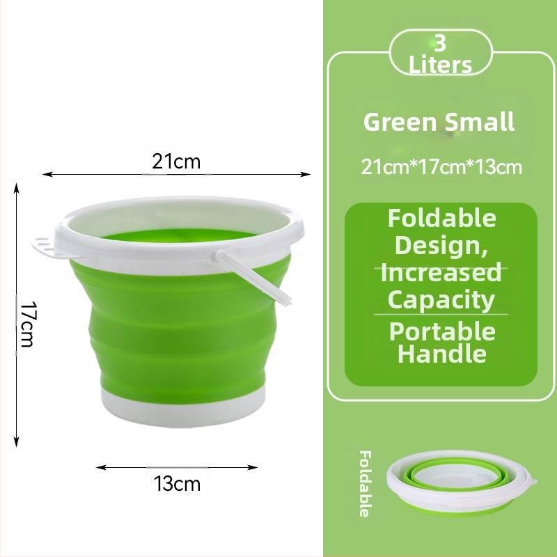 Sulankstomos nešiojamos plastikinės kibiras lauko naudojimui – sustiprinta konstrukcija, atsparus aukštoms temperatūroms, tinka automobilių plovimui, žvejybai ir namų vandeniui