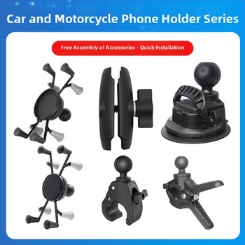Θήκη κινητού αυτοκινήτου με αντιδονήσεις X-Type, βάση πλοήγησης με γρήγορη απελευθέρωση, κεφαλή σφαιρική 25 mm, για τιμόνι μοτοσικλέτας, εξάρτημα ασύρματης φόρτισης