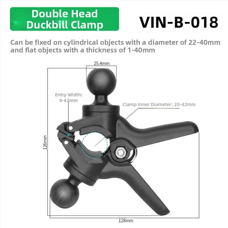 Θήκη κινητού αυτοκινήτου με αντιδονήσεις X-Type, βάση πλοήγησης με γρήγορη απελευθέρωση, κεφαλή σφαιρική 25 mm, για τιμόνι μοτοσικλέτας, εξάρτημα ασύρματης φόρτισης