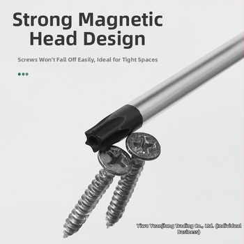 Дълъг комплект битове за отвертка с магнитен връх — Торкс (T5, T8, T27, T30) и шестогранни битове, въглеродна стомана