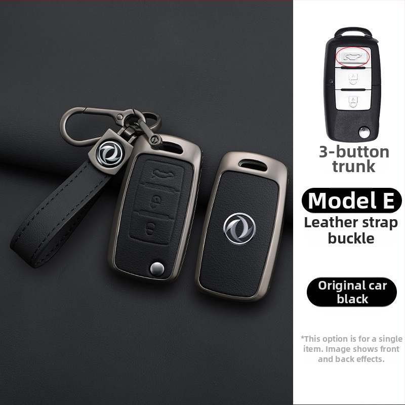 Dongfeng Fengxing T5 autókulcs tok készlet 23 modellhez: Lingzhi M5L, Jingyi X3, X5, X6, S50, SX6, CM7; marhabőr; üzleti stílus; testreszabható