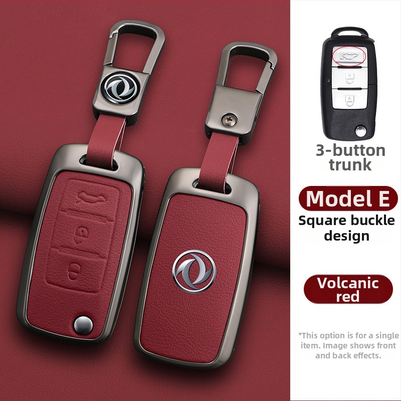 Dongfeng Fengxing T5 autókulcs tok készlet 23 modellhez: Lingzhi M5L, Jingyi X3, X5, X6, S50, SX6, CM7; marhabőr; üzleti stílus; testreszabható