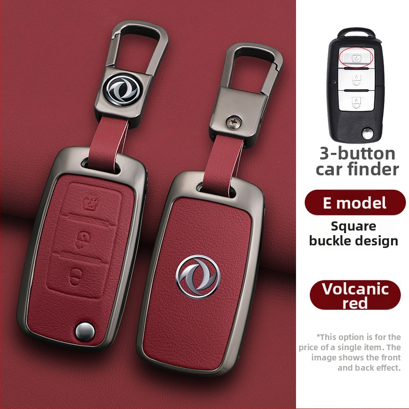 Dongfeng Fengxing T5 autókulcs tok készlet 23 modellhez: Lingzhi M5L, Jingyi X3, X5, X6, S50, SX6, CM7; marhabőr; üzleti stílus; testreszabható