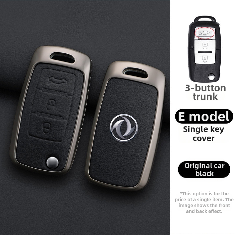 Dongfeng Fengxing T5 autókulcs tok készlet 23 modellhez: Lingzhi M5L, Jingyi X3, X5, X6, S50, SX6, CM7; marhabőr; üzleti stílus; testreszabható