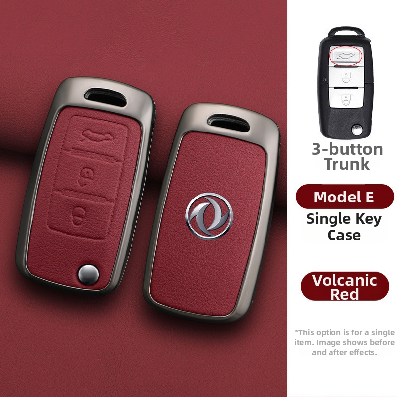 Dongfeng Fengxing T5 autókulcs tok készlet 23 modellhez: Lingzhi M5L, Jingyi X3, X5, X6, S50, SX6, CM7; marhabőr; üzleti stílus; testreszabható