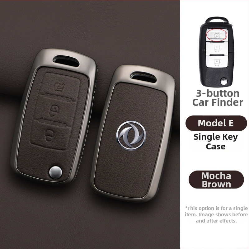 Dongfeng Fengxing T5 autókulcs tok készlet 23 modellhez: Lingzhi M5L, Jingyi X3, X5, X6, S50, SX6, CM7; marhabőr; üzleti stílus; testreszabható