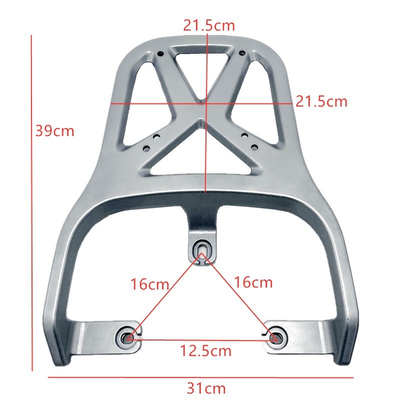 Yadea F6 електрически скутер: комплект за модификация с задно крило, подлакътник, багажник и облегалка