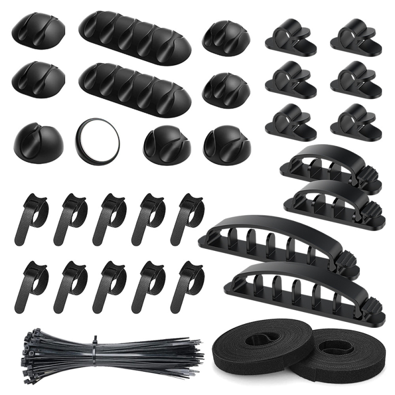 Stalo kabelių vyniotojas – Kombinuotas rinkinys, medžiagos: TPR, diving material, TPE, nylon, silica gel; tinka duomenų kabeliams