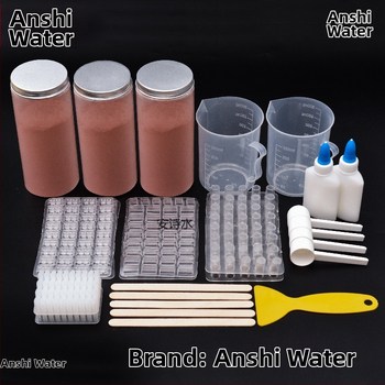 Комплект инструменти за песъчена маса с форми за модели за миниатюрни тухли; неелектричен, еднофункционален, подходящ за деца 0-3 години