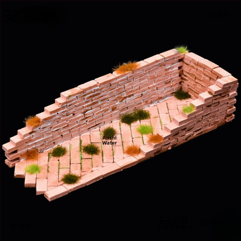 Комплект инструменти за песъчена маса с форми за модели за миниатюрни тухли; неелектричен, еднофункционален, подходящ за деца 0-3 години