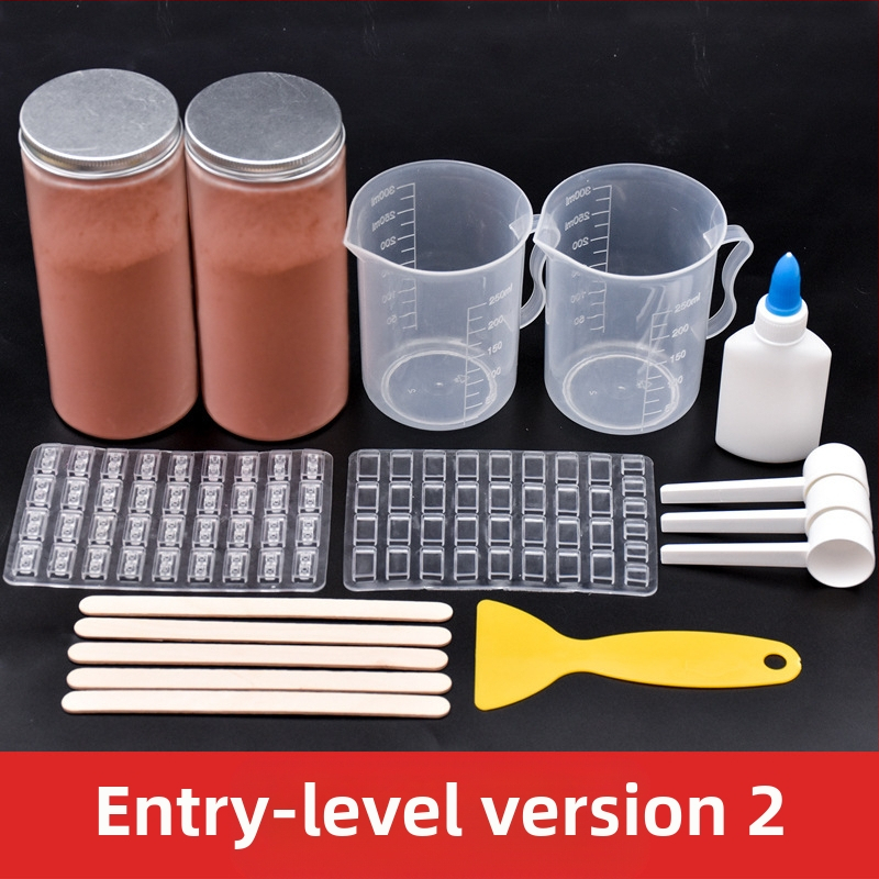 Комплект инструменти за песъчена маса с форми за модели за миниатюрни тухли; неелектричен, еднофункционален, подходящ за деца 0-3 години