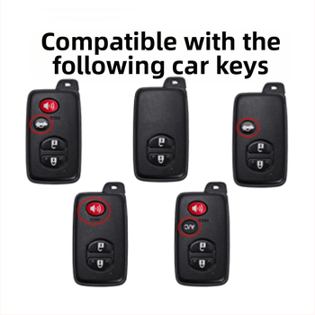 Θήκη Κλειδιού Toyota, Δέρμα Βοοειδών, Απλό Στυλ, Διαθέσιμη Παραμετροποίηση, Συμβατό με Highlander και Land Cruiser Κλειδιά