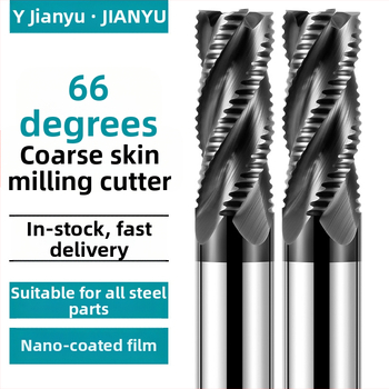 66° фреза от волфрамов карбид за неръждаема стомана, 4 зъба, CNC инструмент