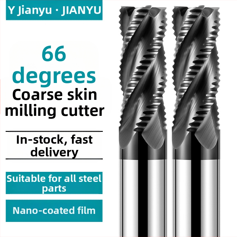 66° фреза от волфрамов карбид за неръждаема стомана, 4 зъба, CNC инструмент