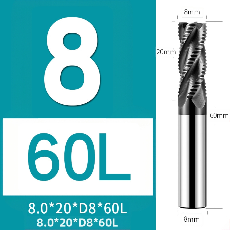 66° фреза от волфрамов карбид за неръждаема стомана, 4 зъба, CNC инструмент