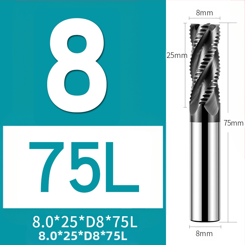 66° фреза от волфрамов карбид за неръждаема стомана, 4 зъба, CNC инструмент