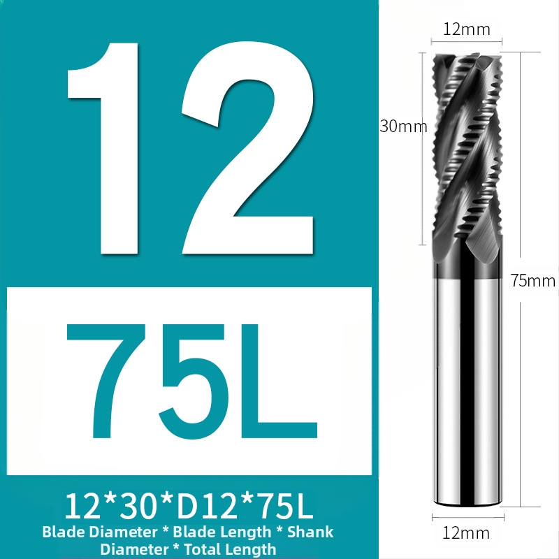 66° фреза от волфрамов карбид за неръждаема стомана, 4 зъба, CNC инструмент