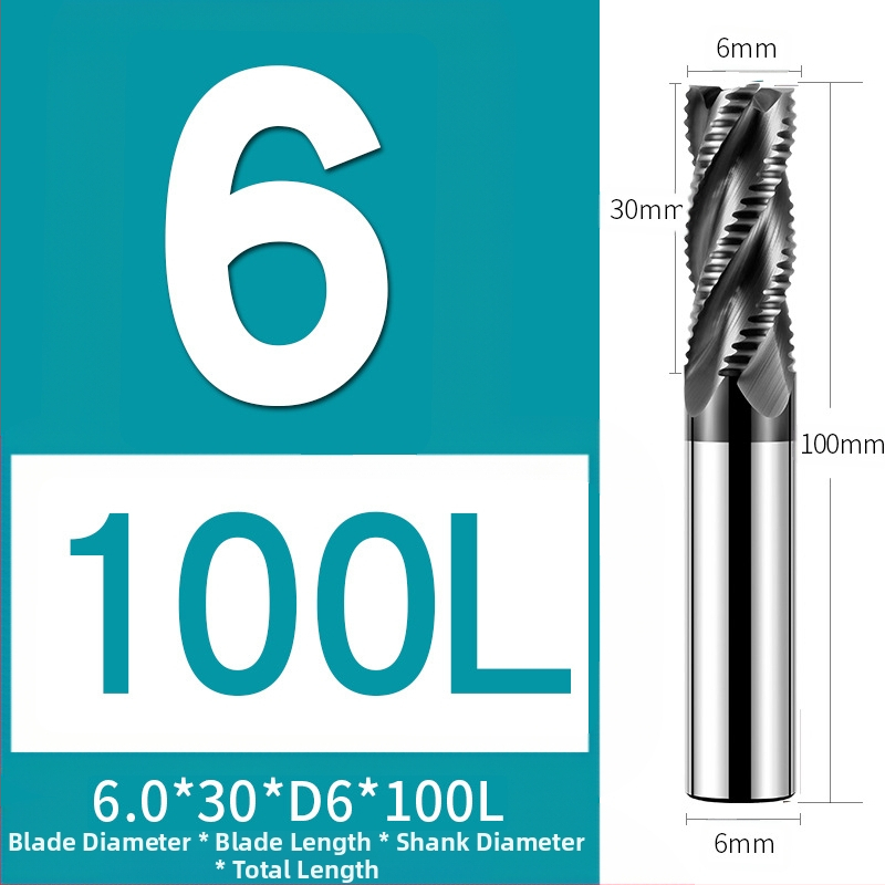 66° фреза от волфрамов карбид за неръждаема стомана, 4 зъба, CNC инструмент