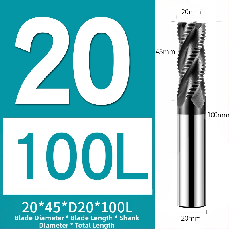 66° фреза от волфрамов карбид за неръждаема стомана, 4 зъба, CNC инструмент
