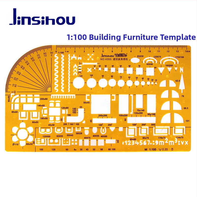 Шаблон за чертане на криви и окръжности - jinsihou, материал K glue, без внос, IP авторизация: Не